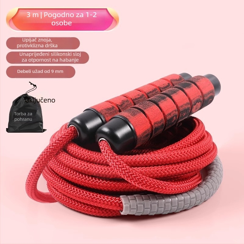 Dugački konopac za grupne skokove, pamuk konopac za preskakanje, profesionalno timsko konopac