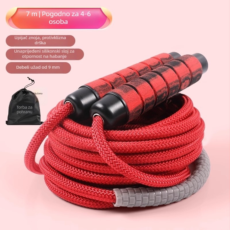 Dugački konopac za grupne skokove, pamuk konopac za preskakanje, profesionalno timsko konopac