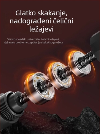 Uže za preskakanje s PVC premazom i čeličnim jezgrom, za odrasle i srednjoškolce, fitness uže