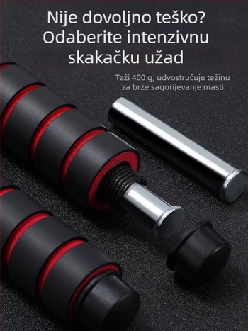 Uže za preskakanje s PVC premazom i čeličnim jezgrom, za odrasle i srednjoškolce, fitness uže