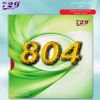 Guma za reket 804 – Anti-Arc, Anti-Rubber, Marka 729, Broj proizvoda 804, za stolni tenis, badminton i tenis