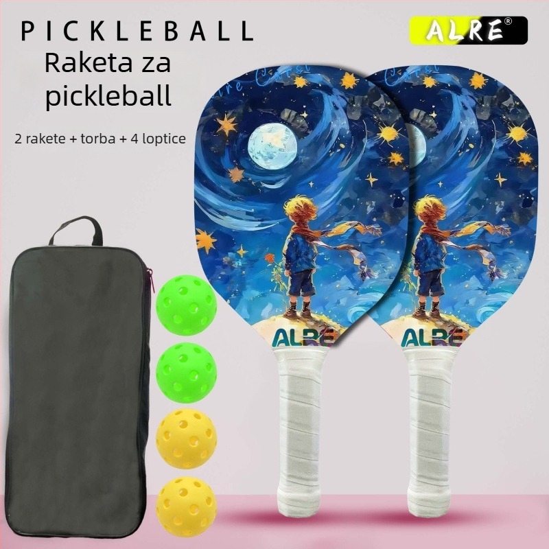 Drvena pickleball raketa, 160 g, idealna za početnike