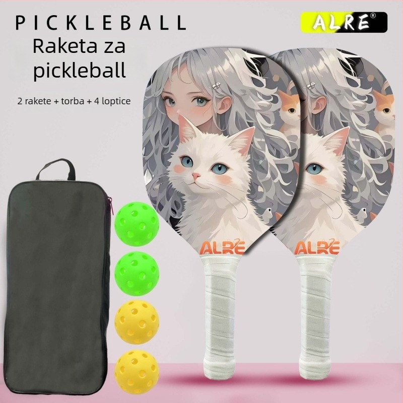 Drvena pickleball raketa, 160 g, idealna za početnike