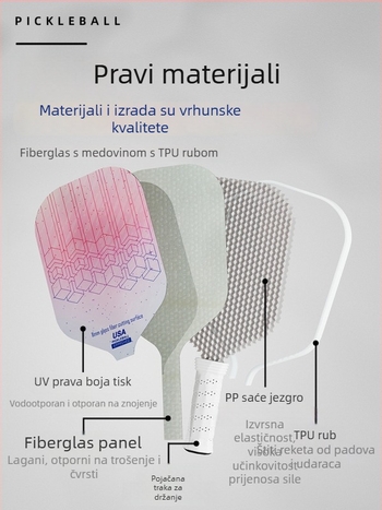 Kaiyi set pickleball reketa od staklenih vlakana