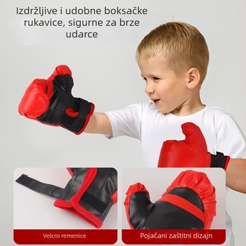 Dječji set za boksačke treninge s Speed Ball i vrećom od pijeska, materijal: platno, marka Shang Sile, za uzrast 7–14 godina, pakiranje: šarena kutija ili bijela kutija