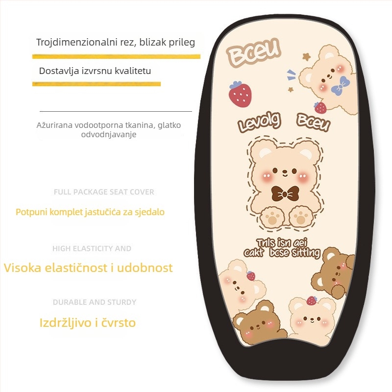 Navlaka za sjedalo električnog vozila; svila materijal; punilo od pamuka; ljetna uporaba; bez prilagodbe.