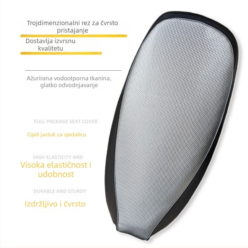 Navlaka za sjedalo električnog vozila; svila materijal; punilo od pamuka; ljetna uporaba; bez prilagodbe.
