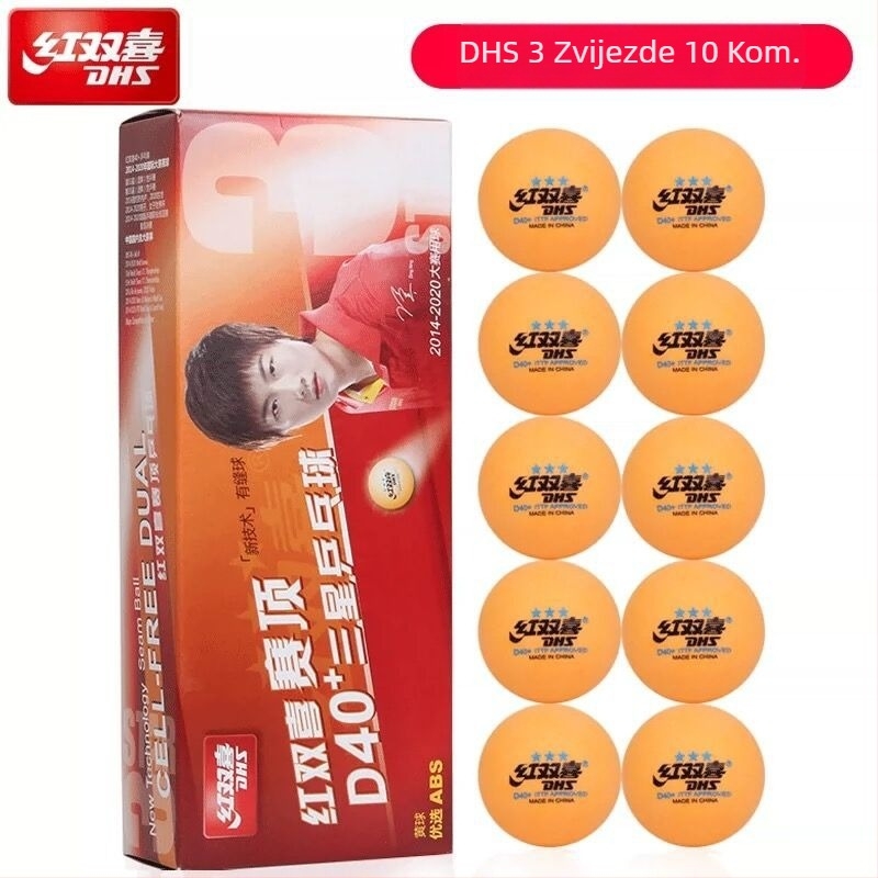 Lopta za stolni tenis – Double Happiness, novi materijal, porijeklo Šangaj, bez logotipa