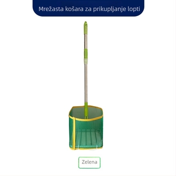 Uređaj za sakupljanje lopti za stolni tenis, teleskopska ručka, podesivi kut, aluminijska legura, mrežasta košara
