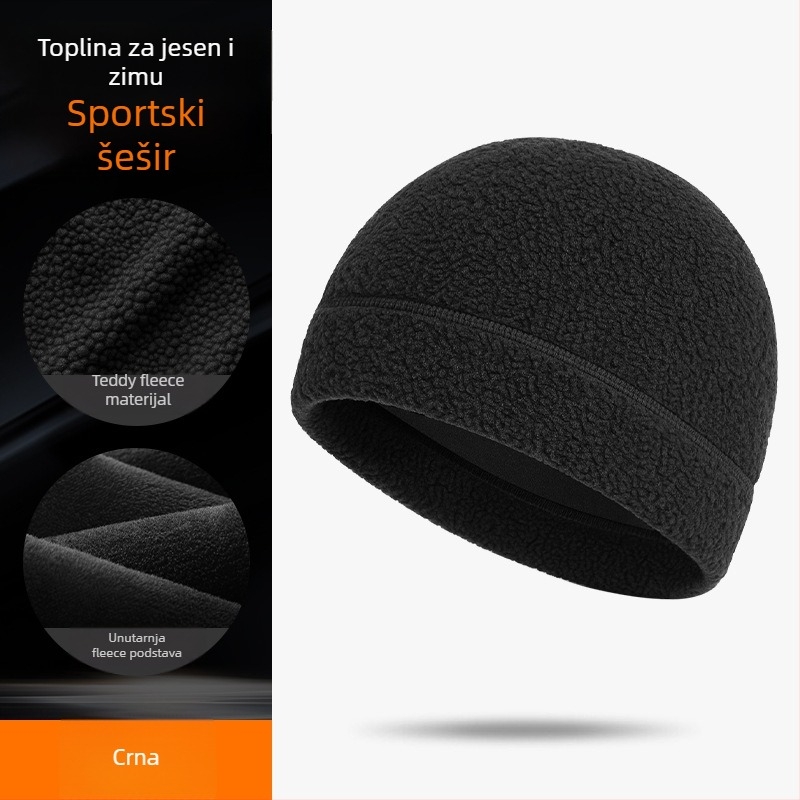 Zimska vjetroodbojna kapa za biciklizam s teddy velura, korejska verzija, mogućnost ispisa logotipa