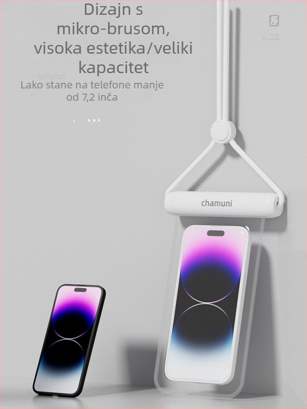 Vanjska vodootporna torbica za telefon sa zaštitom zaslona osjetljivog na dodir, ABS/TPU, kapacitet 7.2 L, prilagodljiv logotip