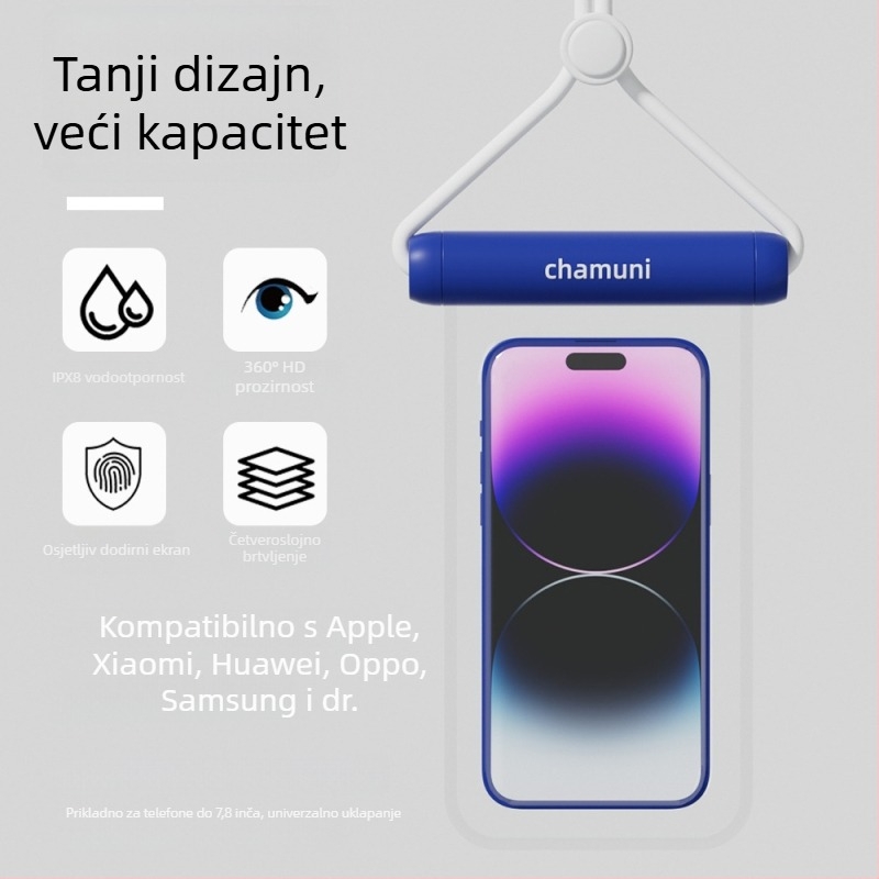 Vanjska vodootporna torbica za telefon sa zaštitom zaslona osjetljivog na dodir, ABS/TPU, kapacitet 7.2 L, prilagodljiv logotip