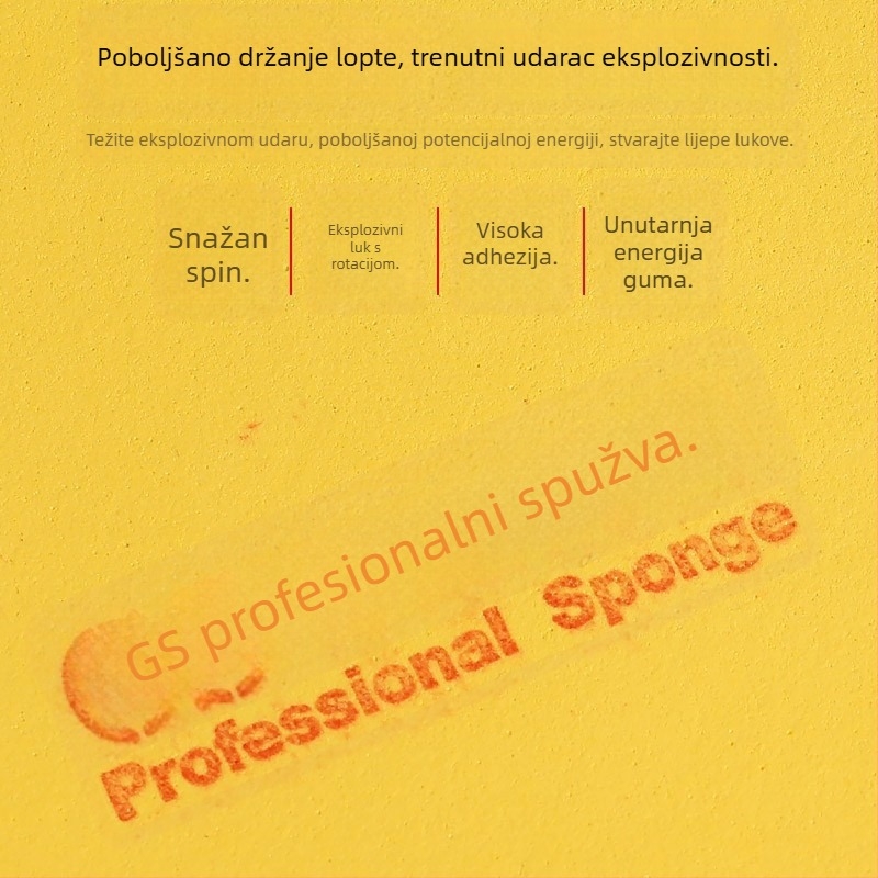 Guma za palicu za stolni tenis – Brand 729, Broj proizvoda GS Training Set, Tip gume: Anti-Rubber, Specifikacija: Single Piece, Primjena: Stolni tenis