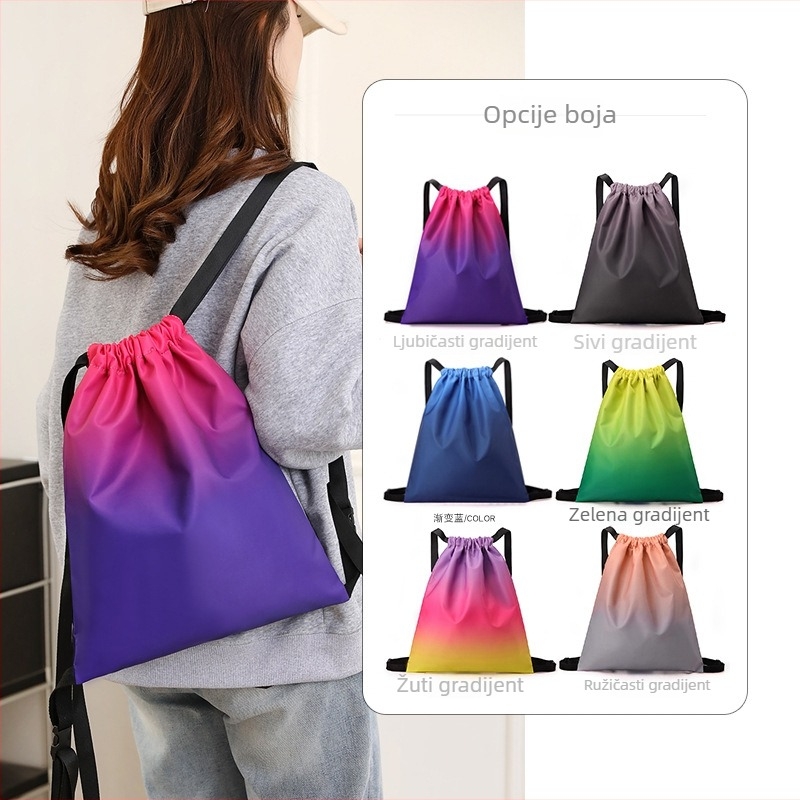 Sportski ruksak - Veliki kapacitet, Vodootporan, Prozračan, Nylon, Zatvaranje šnirem, Za aktivnosti na otvorenom