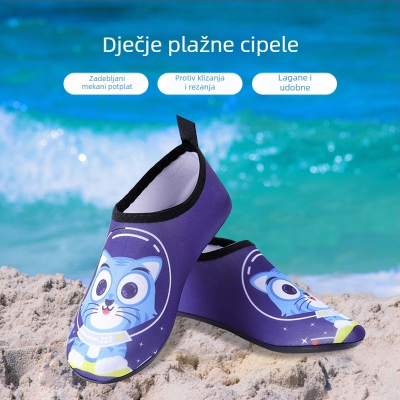 Dječje cipele za plažu za vodene zabave, s protukliznom dnom, čarape za ronjenje, plivačke cipele, mekane cipele za bosu nogu
