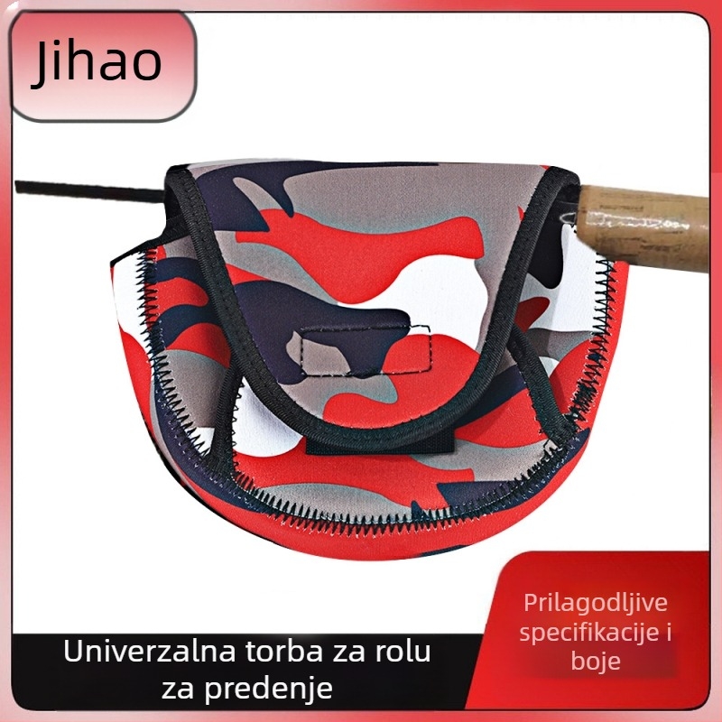 Kamuflirana torba za pohranu ribarskog koluta sa debelim zaštitnim pokrovom, višebojna torba za kolut