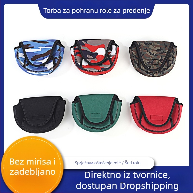 Kamuflirana torba za pohranu ribarskog koluta sa debelim zaštitnim pokrovom, višebojna torba za kolut