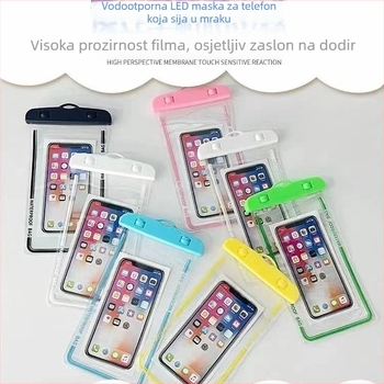 Podvodna futrola za telefon s osjetnim zaslonom, vodootporna PVC vrećica, kapacitet 0,5 L, kompatibilno s Apple i Huawei