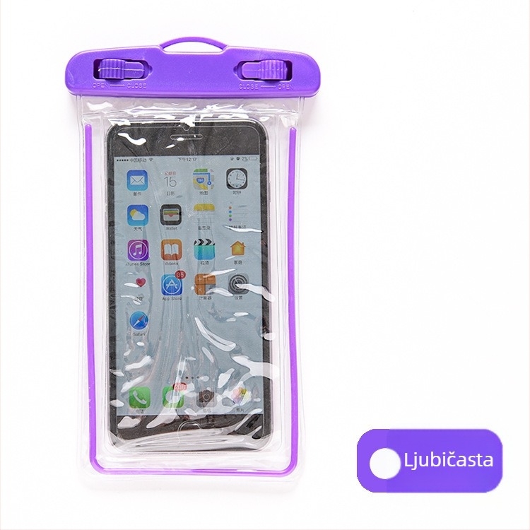 Podvodna futrola za telefon s osjetnim zaslonom, vodootporna PVC vrećica, kapacitet 0,5 L, kompatibilno s Apple i Huawei