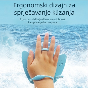 Silikonske plivačke peraje s oblikom patke, dizajn poludlan, za odrasle i djecu, dimenzije 249×146×123 mm, težina 159 g, mogućnost prilagodbe