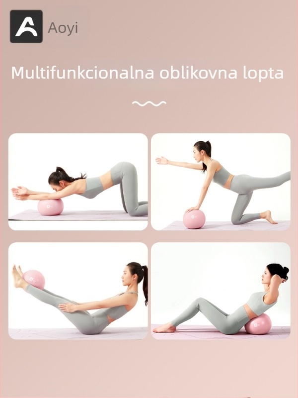 Joga lopta s funkcijom podizanja kukova, napuhavajuća PVC fitness lopta za Pilates i vježbanje, 0,14 kg