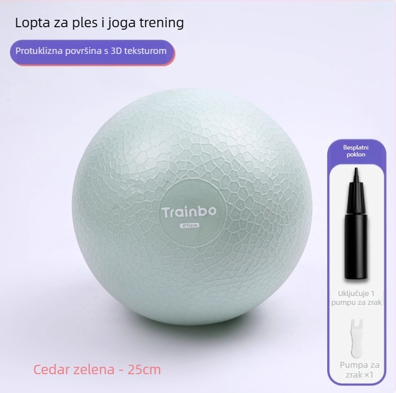 Pilates joga lopta s protukliznom teksturom za trening jezgre mišića — PVC, 150 g, Trainbo