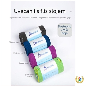 Krpa za jogu podlogu, protuklizna, sklopiva, silikon