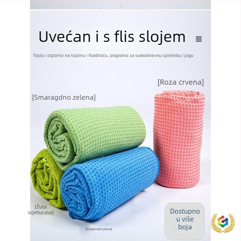 Krpa za jogu podlogu, protuklizna, sklopiva, silikon