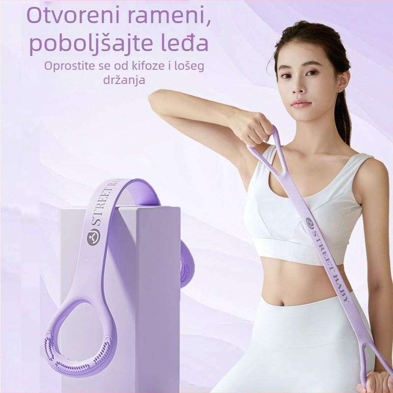 Lingze 8-oblik napinjač, silikon, 0.12 kg, za otvaranje ramena i oblikovanje leđa