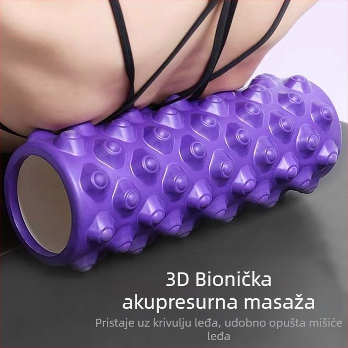 Joga stupac od EVA pjene, valjak s oštrim masirajućim štapićem za opuštanje mišića nogu i leđa