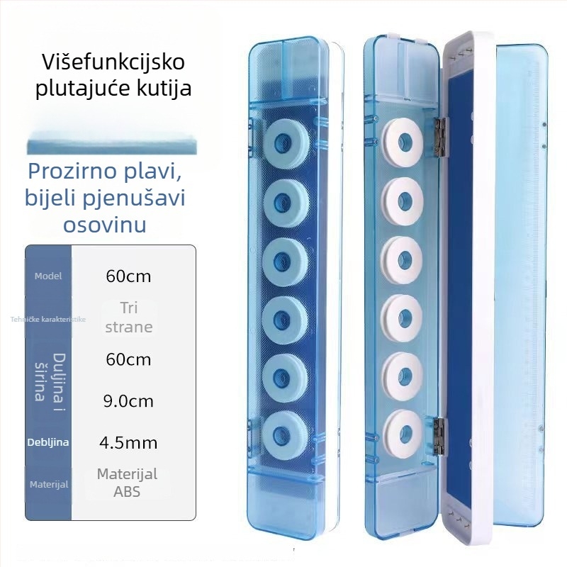 3-stupanjska kutija za dodatke velikog kapaciteta, 4-u-1, s nožnicama, ABS materijal