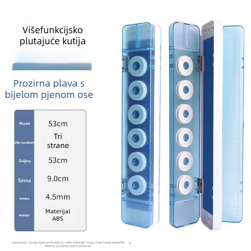 3-stupanjska kutija za dodatke velikog kapaciteta, 4-u-1, s nožnicama, ABS materijal