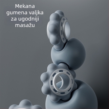 Kang Zhe savitljiva masažna štapić - dizajn s devet krugova, valjak za list i potkoljenicu, masažer fascije za jogu