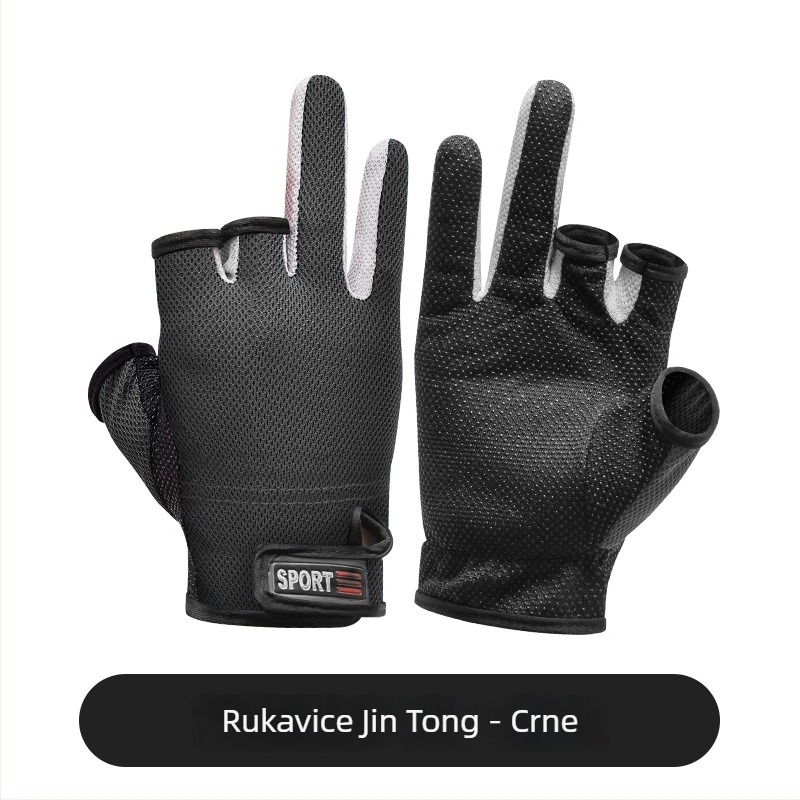 Drooping String PU rukavice za ribolov – ultra tanke, zaštita od sunca, vodootporne, otporne na probijanje, protuklizne, dizajn s tri prsta