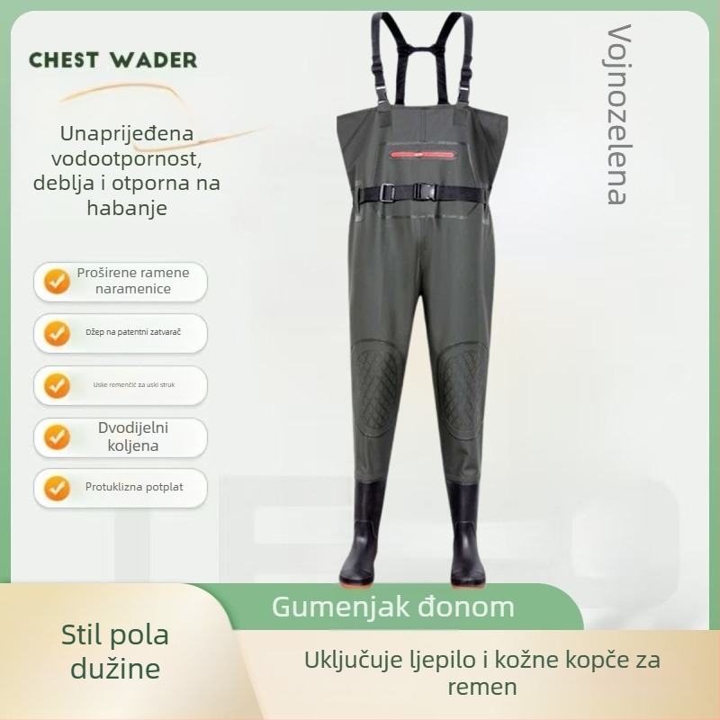 Vodootporan ribarski kombinezon s prslukom, EVENT tkanina, zaštita od zračenja, proljeće, za muškarce