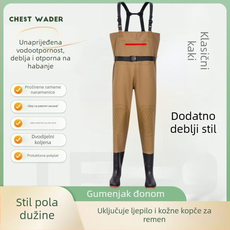 Vodootporan ribarski kombinezon s prslukom, EVENT tkanina, zaštita od zračenja, proljeće, za muškarce