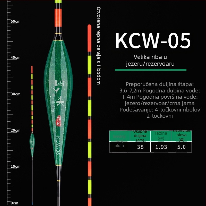 Junxin plovak za ribolov – nanometrijski materijal, vertikalni drift