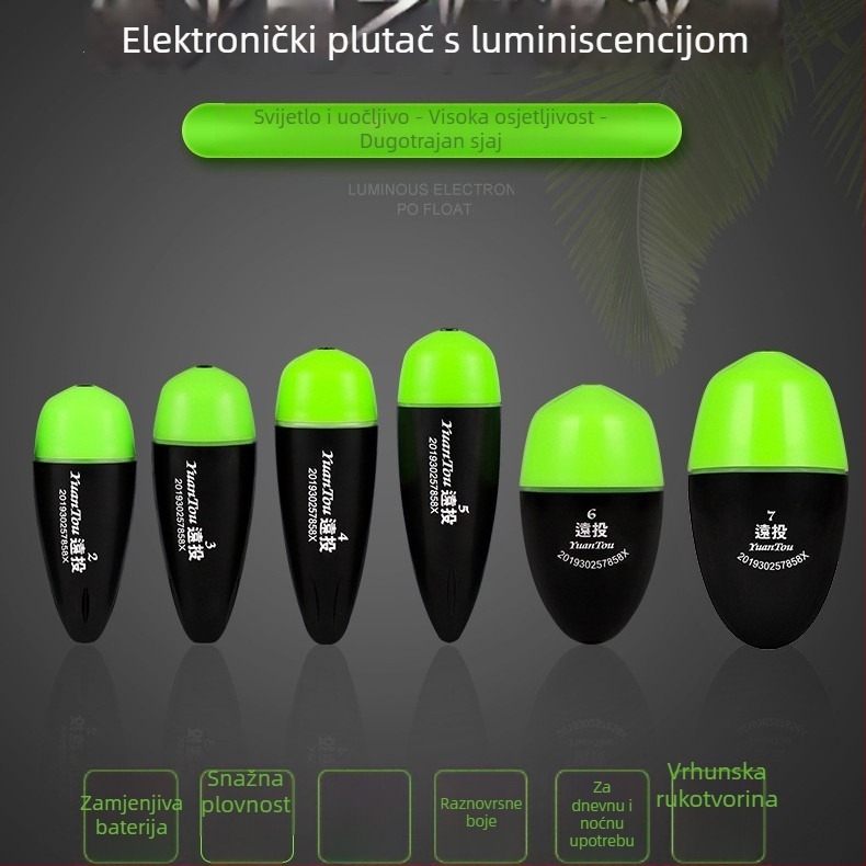 More pluta za ribolov s osvjetljenjem, anti-kolizijskim dizajnom, dugačkim bacanjima — plastika — Fish Hunter