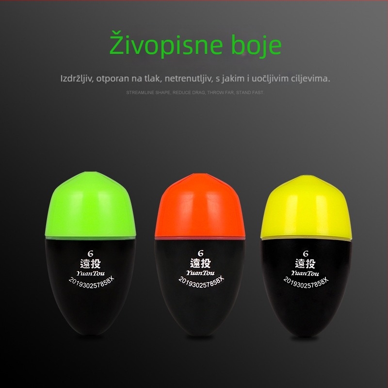 More pluta za ribolov s osvjetljenjem, anti-kolizijskim dizajnom, dugačkim bacanjima — plastika — Fish Hunter