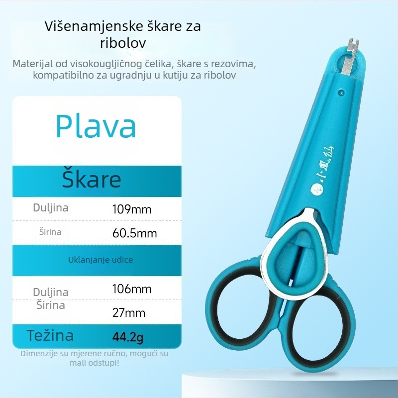 Škare za ribolov od nehrđajućeg čelika, višenamjenske, marka Little Phoenix fairy.