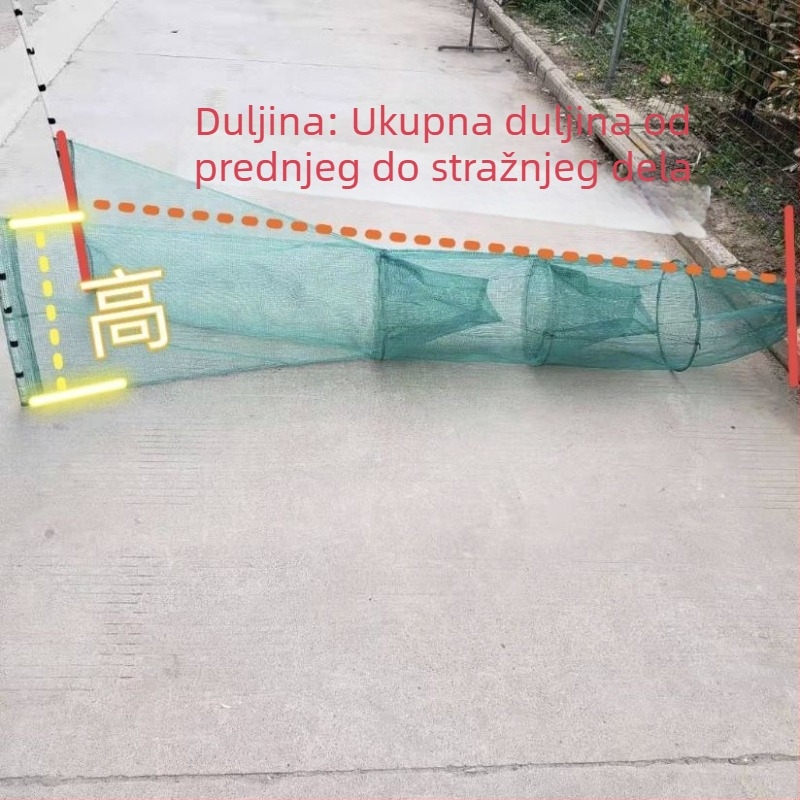 LC temple ribarska mreža s gusto otvora za kozice i ribu