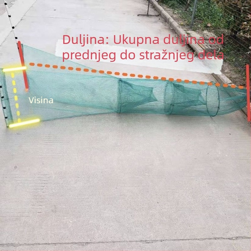 LC temple ribarska mreža s gusto otvora za kozice i ribu