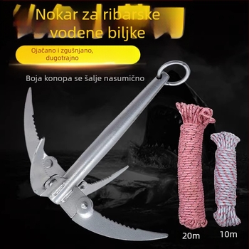 Sklopivi nož od kovanog čelika za ribolov i rez vodne trave