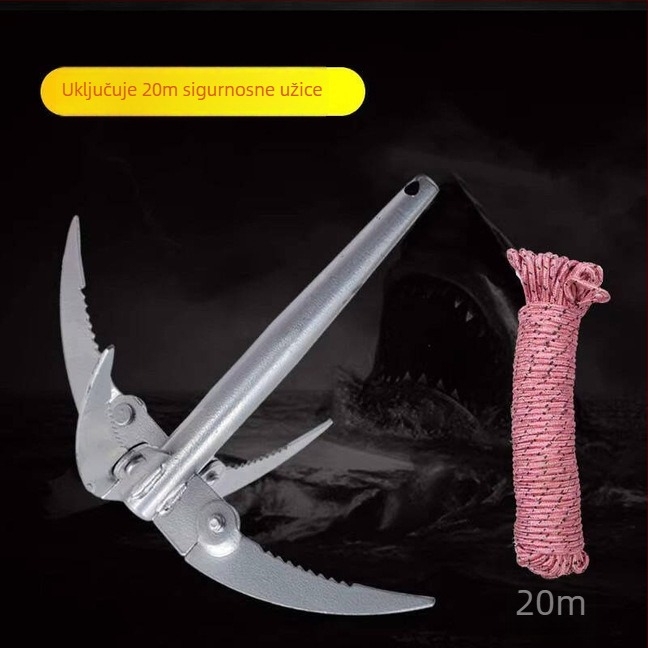 Sklopivi nož od kovanog čelika za ribolov i rez vodne trave