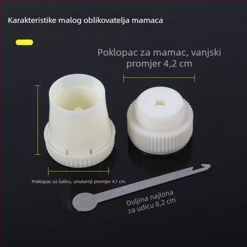 Uređaj za oblikovanje mamaca za ribolov – pritiskanje i učitavanje mamaca, kalup za komprimiranje