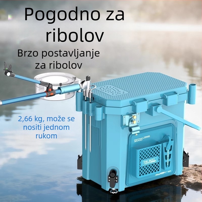 Jiazhi Kutija za pecanje – potpuni set kutije za ribu i kante za živu ribu, oprema za divlji ribolov