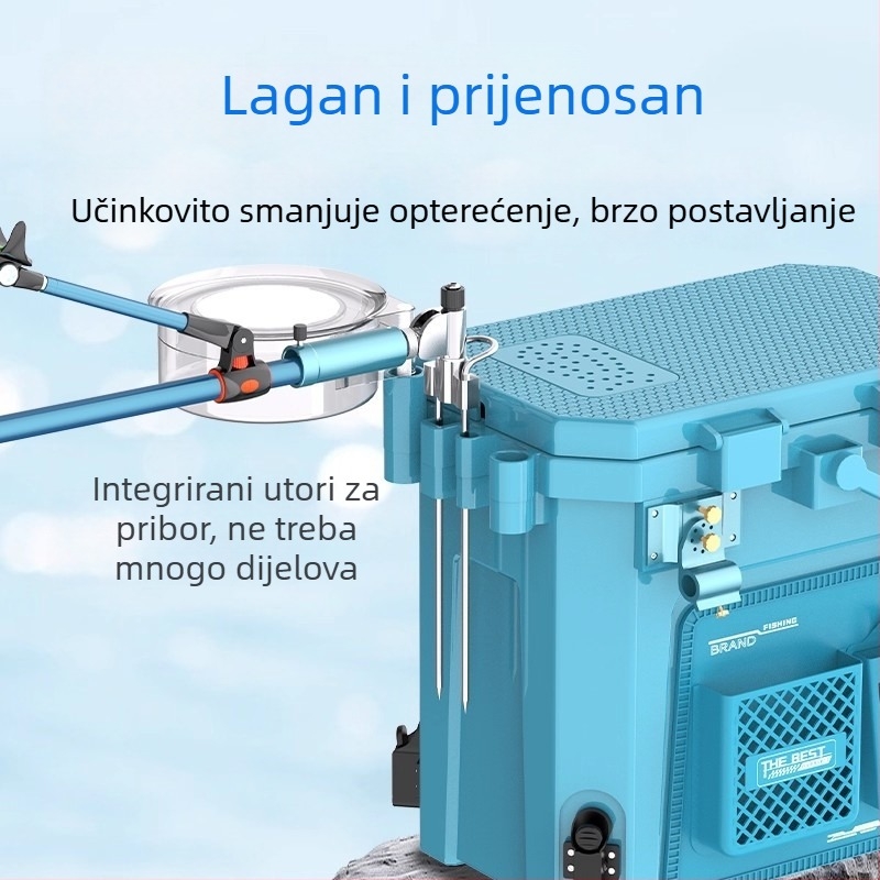 Jiazhi Kutija za pecanje – potpuni set kutije za ribu i kante za živu ribu, oprema za divlji ribolov
