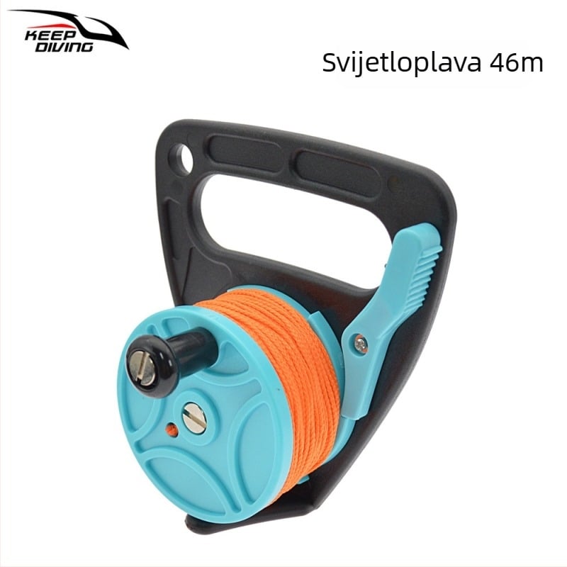 Ronilački ručni navijač s kablom KEEP DIVING | Materijal PC | Prilagodba obrade dostupna | Licencirana privatna marka | Ronilačko osvjetljenje