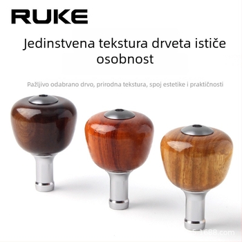 RUKE Pribor za kolut za pecanje s drvenom ručkom