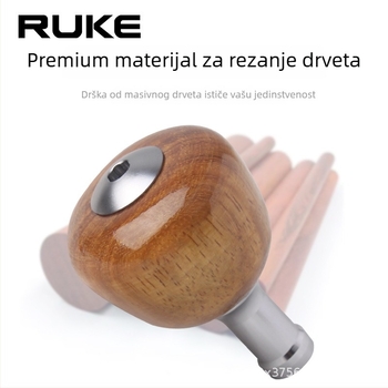 RUKE Pribor za kolut za pecanje s drvenom ručkom